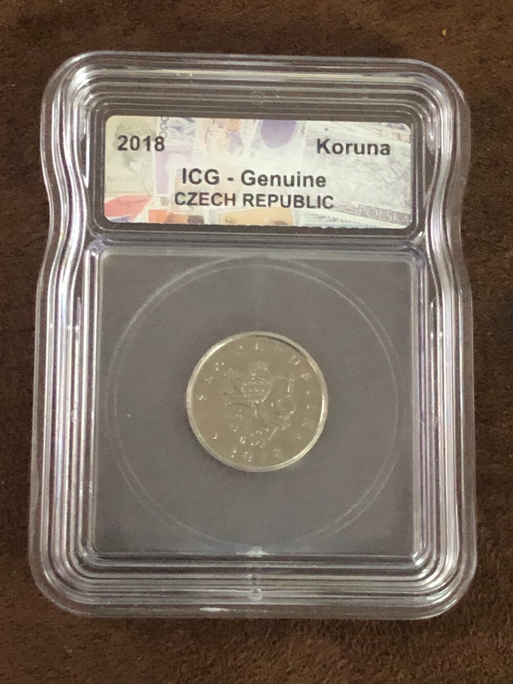 2018 ICG-Genuine CZECH REPUBLIC COIN